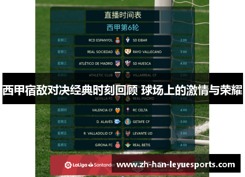 西甲宿敌对决经典时刻回顾 球场上的激情与荣耀 西甲宿敌对决经典时刻回顾 球场上的激情与荣耀