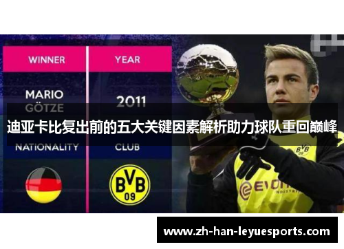 迪亚卡比复出前的五大关键因素解析助力球队重回巅峰